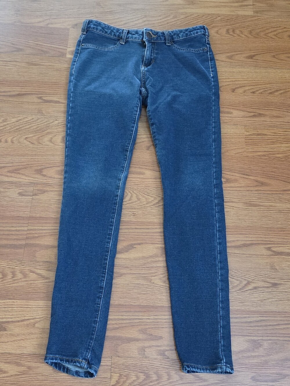 Aeropostale Low Rise Skinny Blue Jeans Jegging Size 6/8 Petite 28x27 Medium Wash